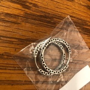 Pandora Hearts Hoop Earrings